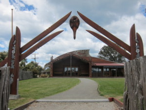 Entrance to the marae 